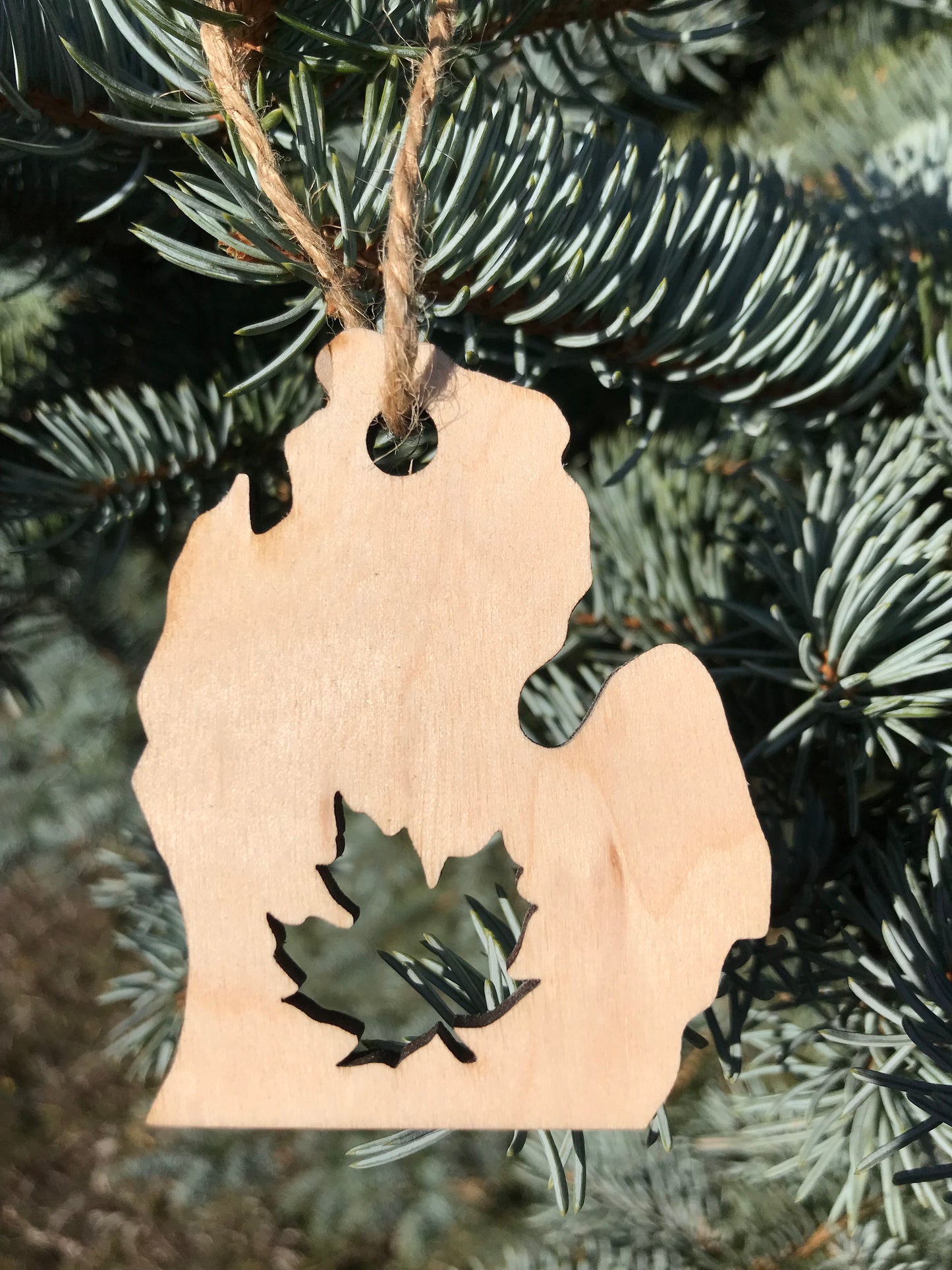 Michigan Maple Leaf Ornament