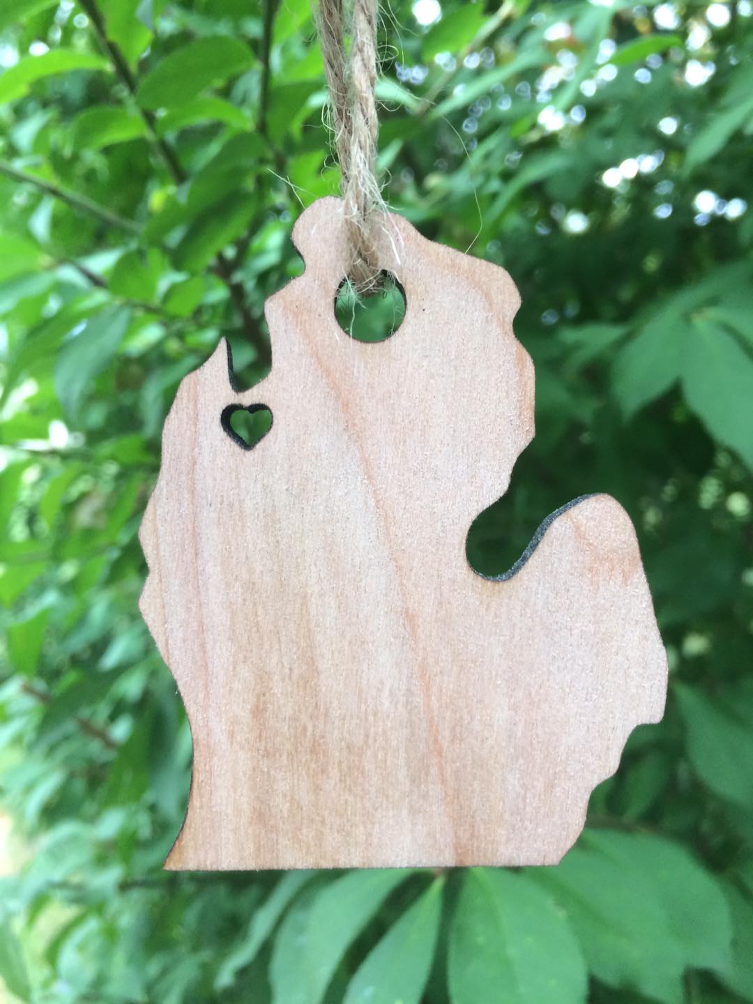 Heart Michigan Ornament
