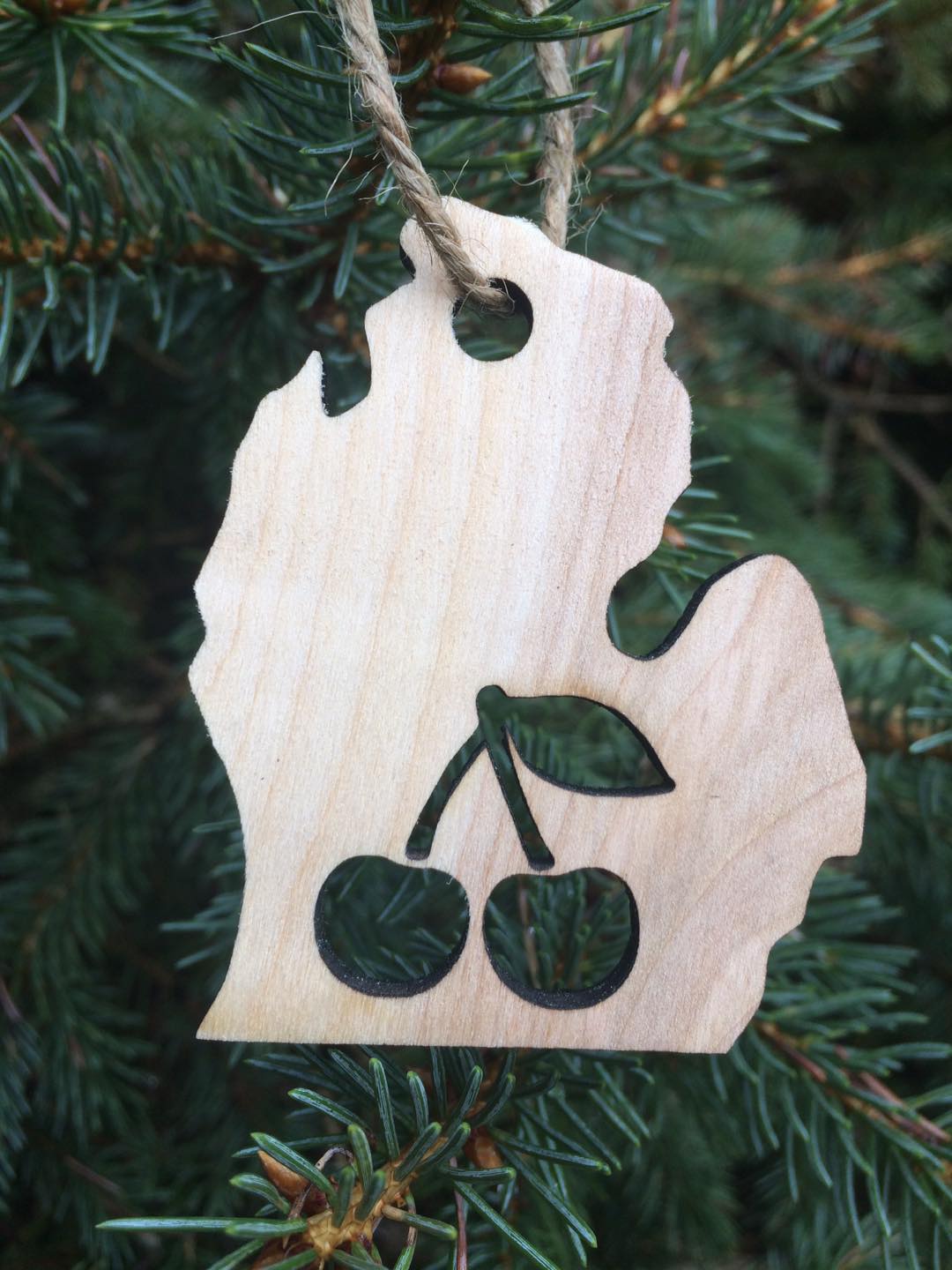 Cherry Michigan Ornament