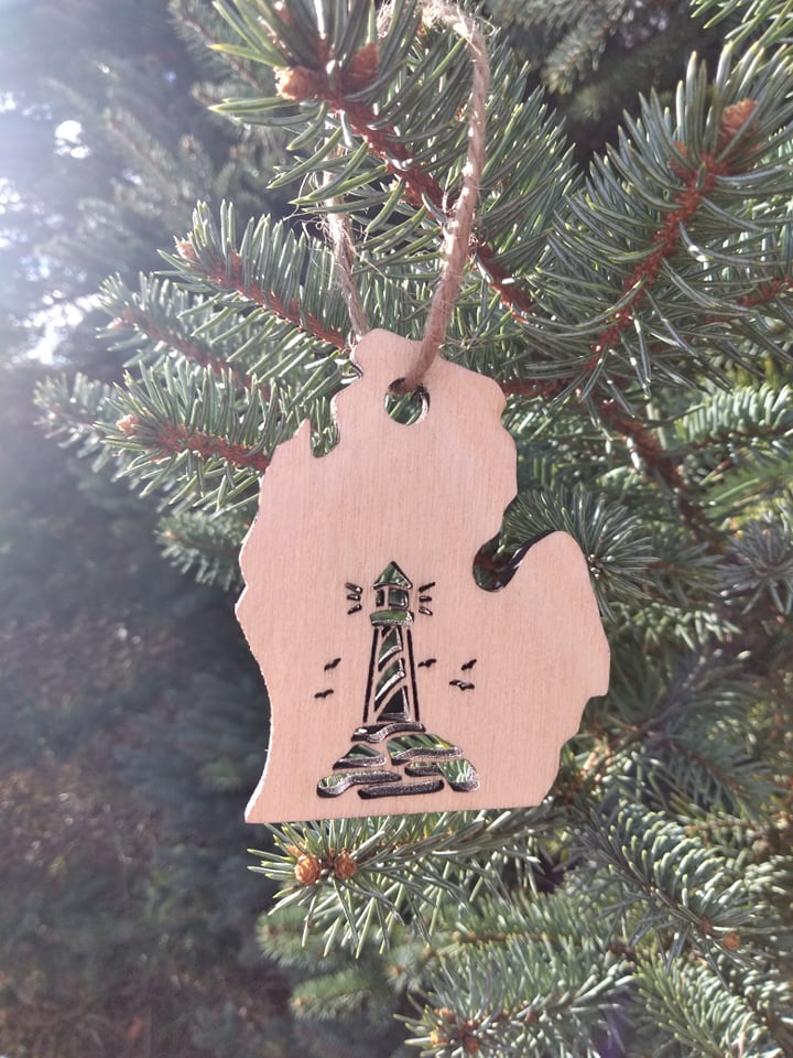 Lighthouse Michigan Ornament