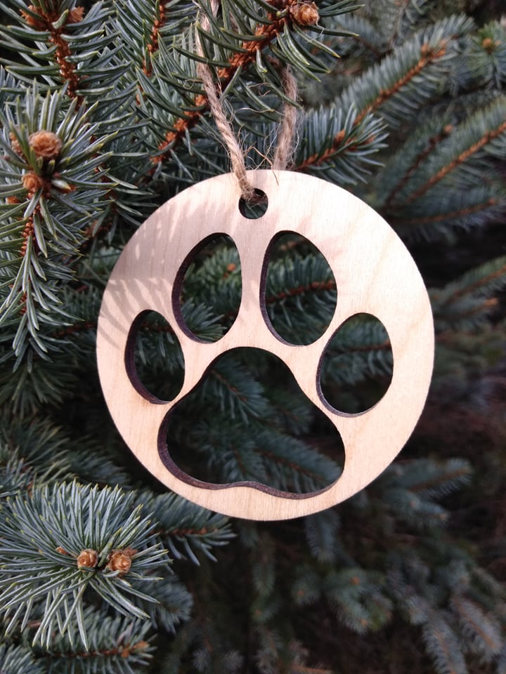 Pawprint Ornament