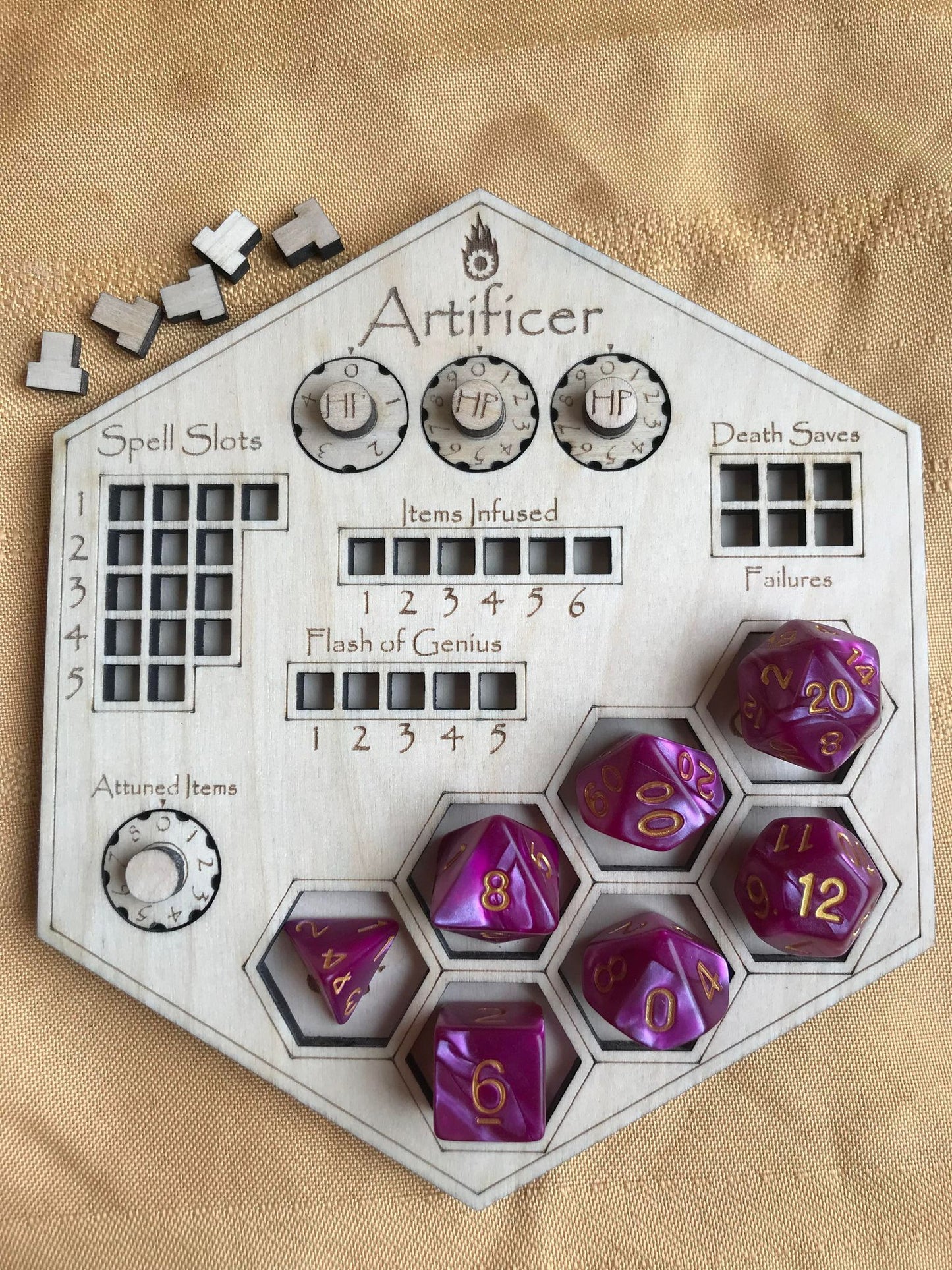 D&D Class Hex Tracker Boards - "Tiamat Trackers"