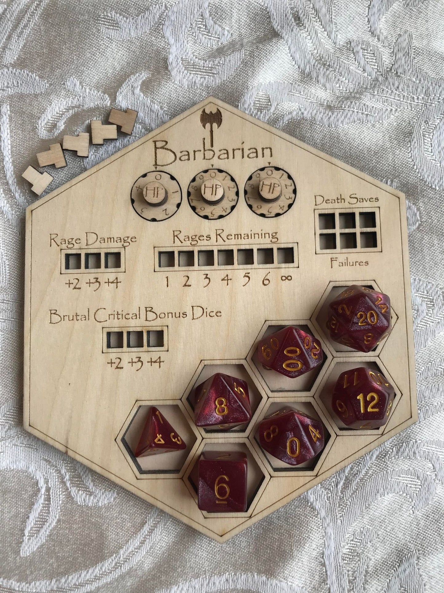 D&D Class Hex Tracker Boards - "Tiamat Trackers"