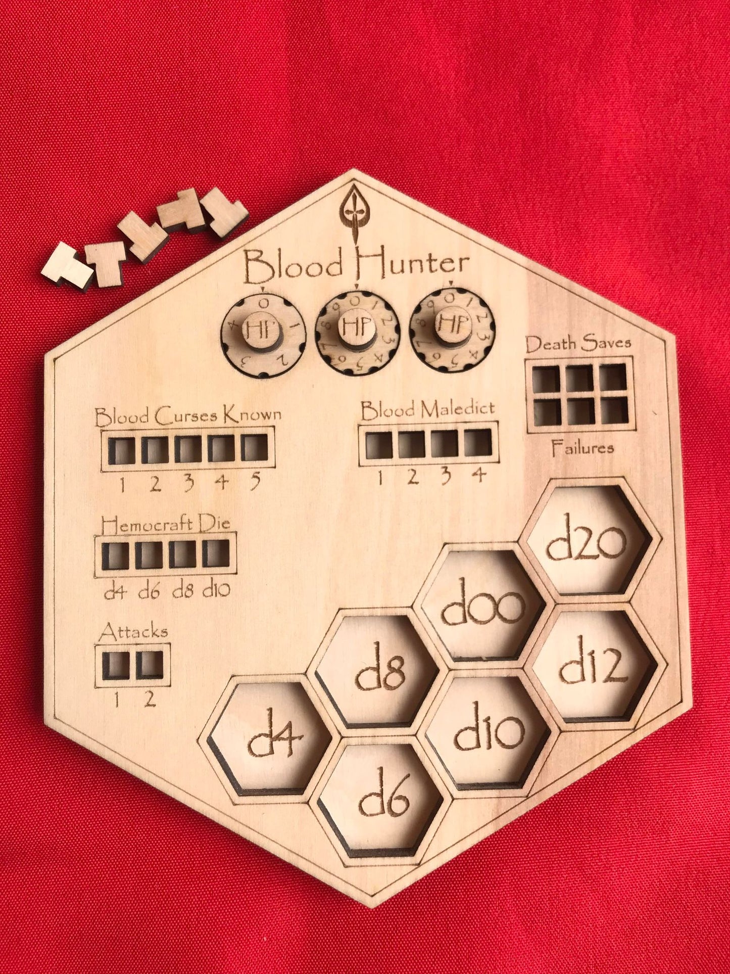 D&D Class Hex Tracker Boards - "Tiamat Trackers"