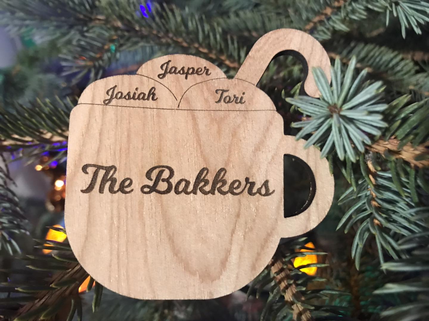 Family Hot Cocoa Mug with names