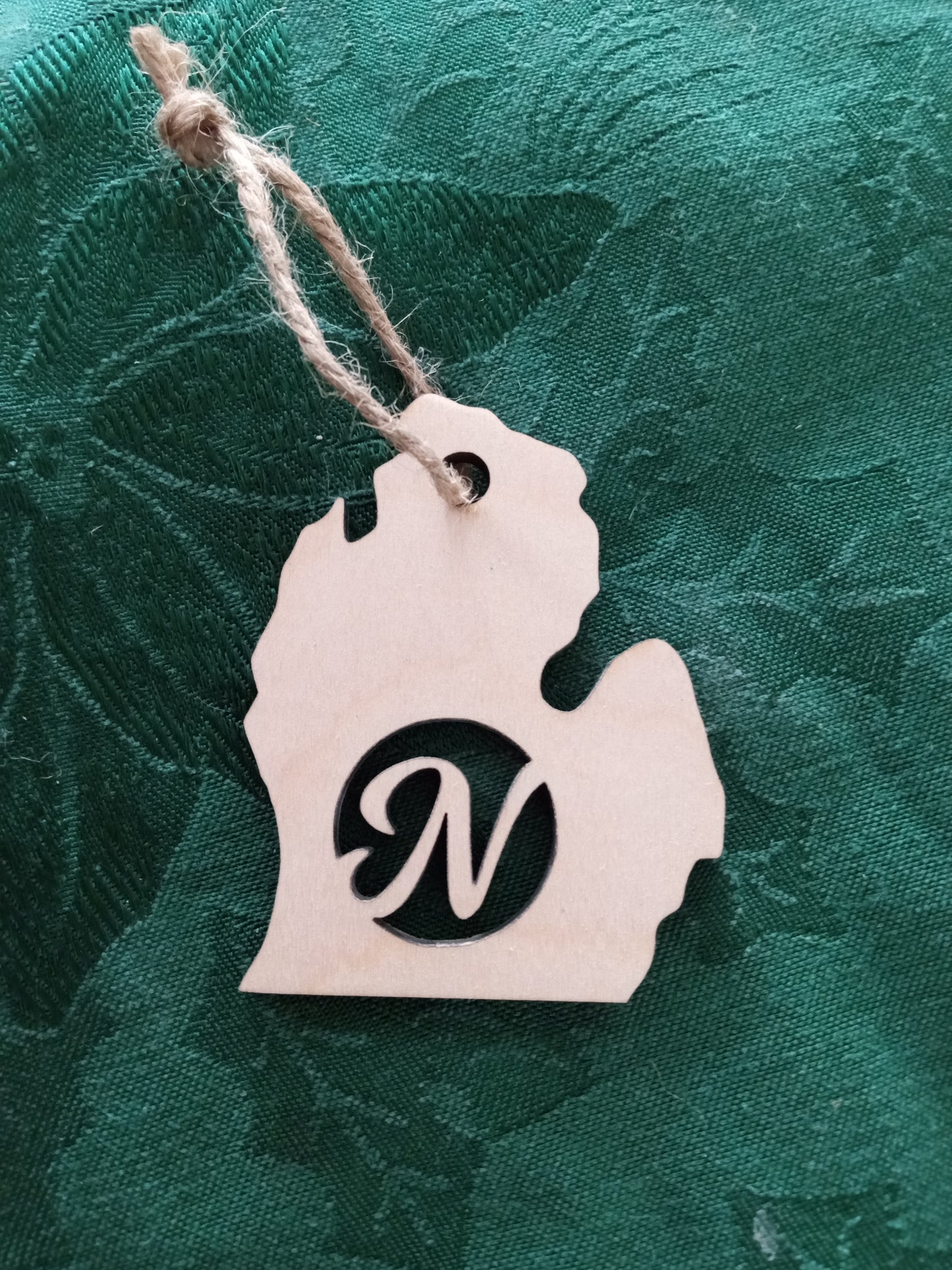 Michigan with Initials