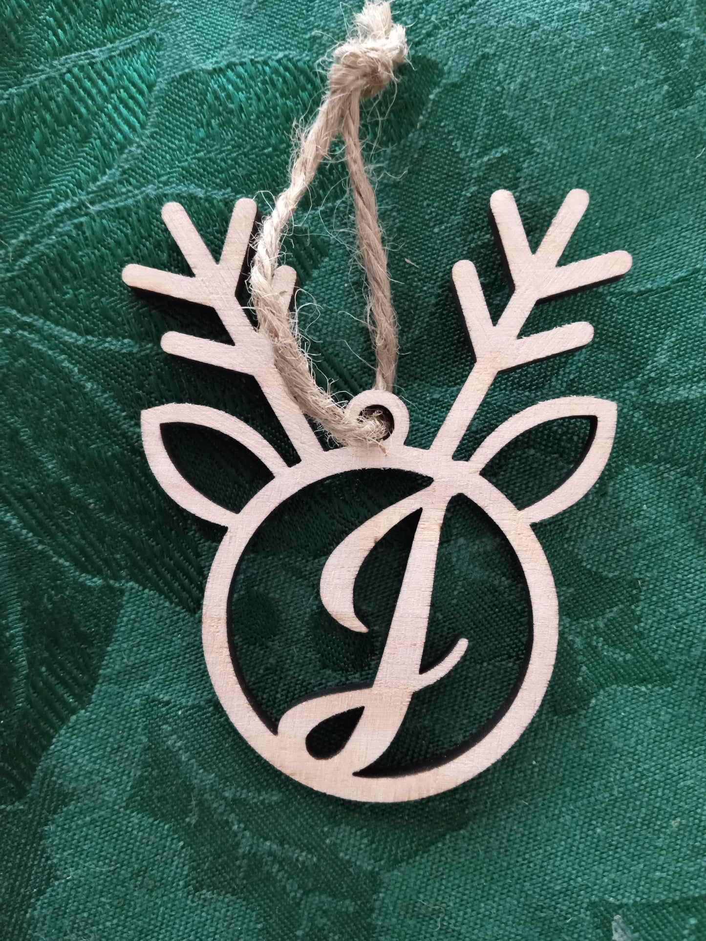 Reindeer Initials Ornaments