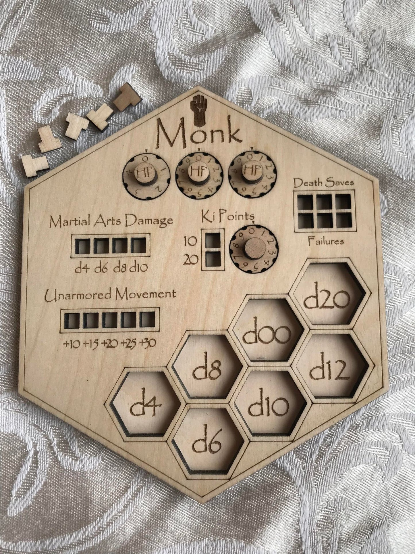 D&D Class Hex Tracker Boards - "Tiamat Trackers"