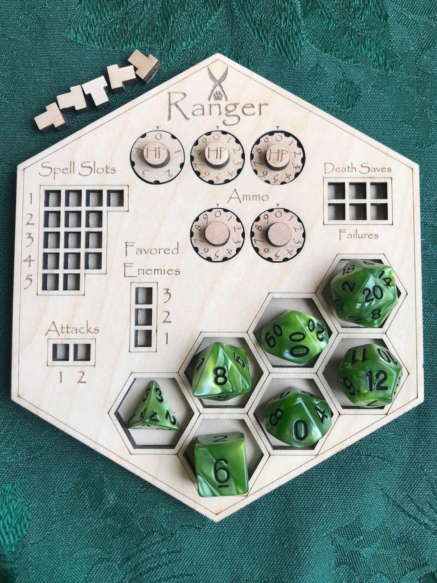 D&D Class Hex Tracker Boards - "Tiamat Trackers"