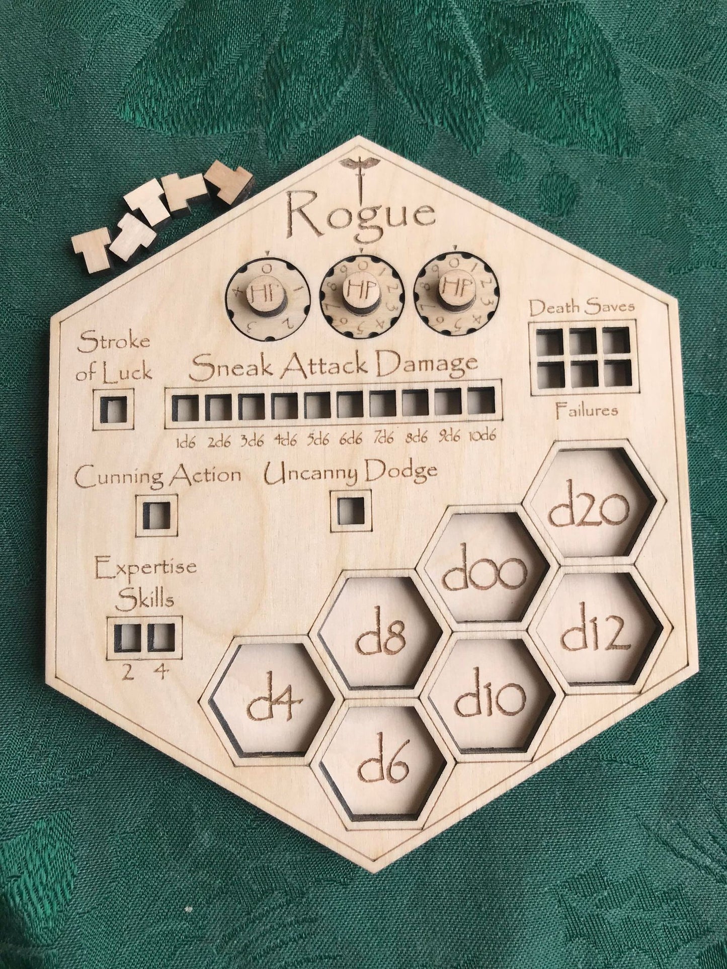 D&D Class Hex Tracker Boards - "Tiamat Trackers"