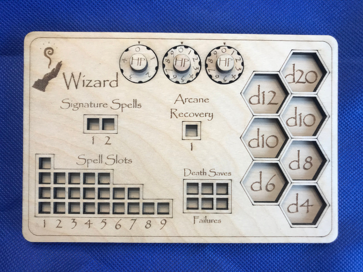 D&D Class Rectangular Tracker Boards - "Bahamut Boards"