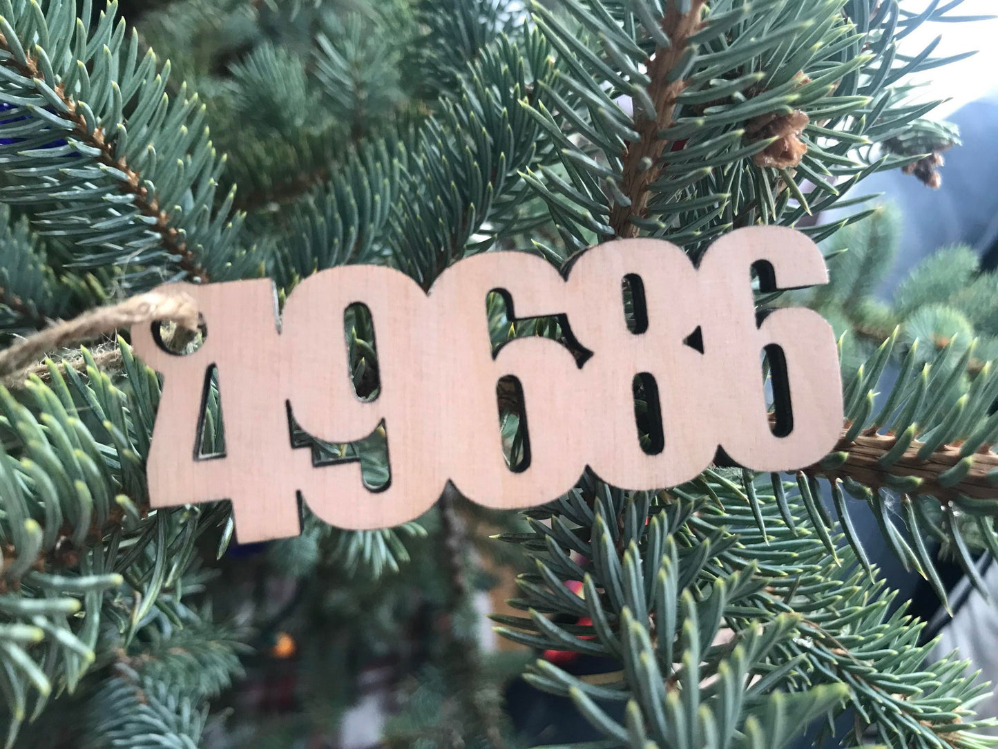 Zip code Ornament