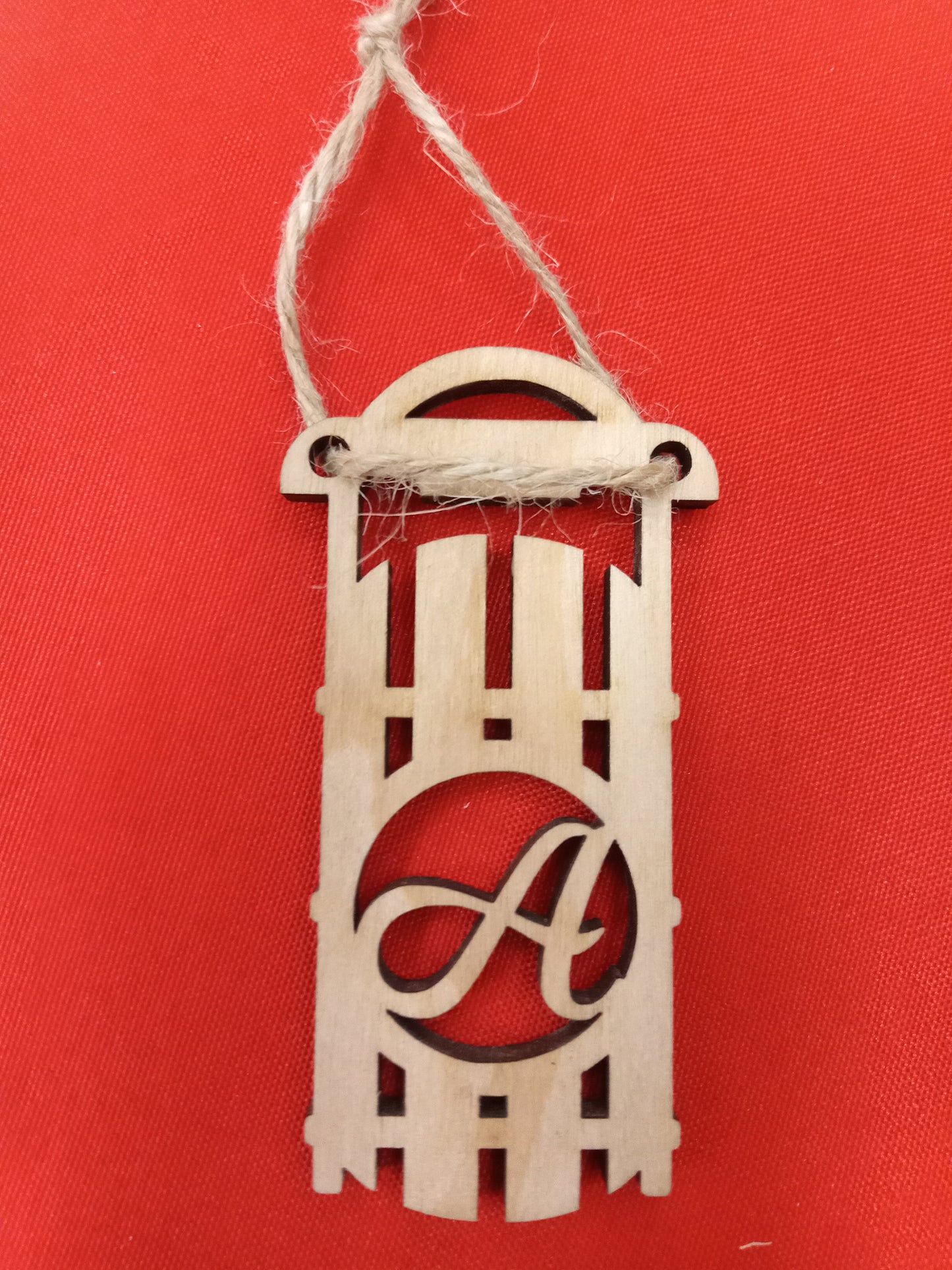 Toboggan with Initials Ornaments