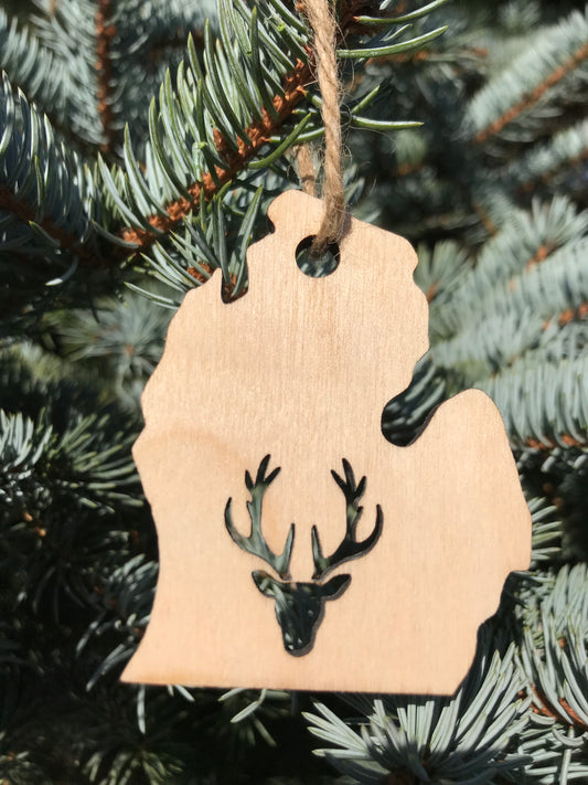 Michigan Deer Ornament