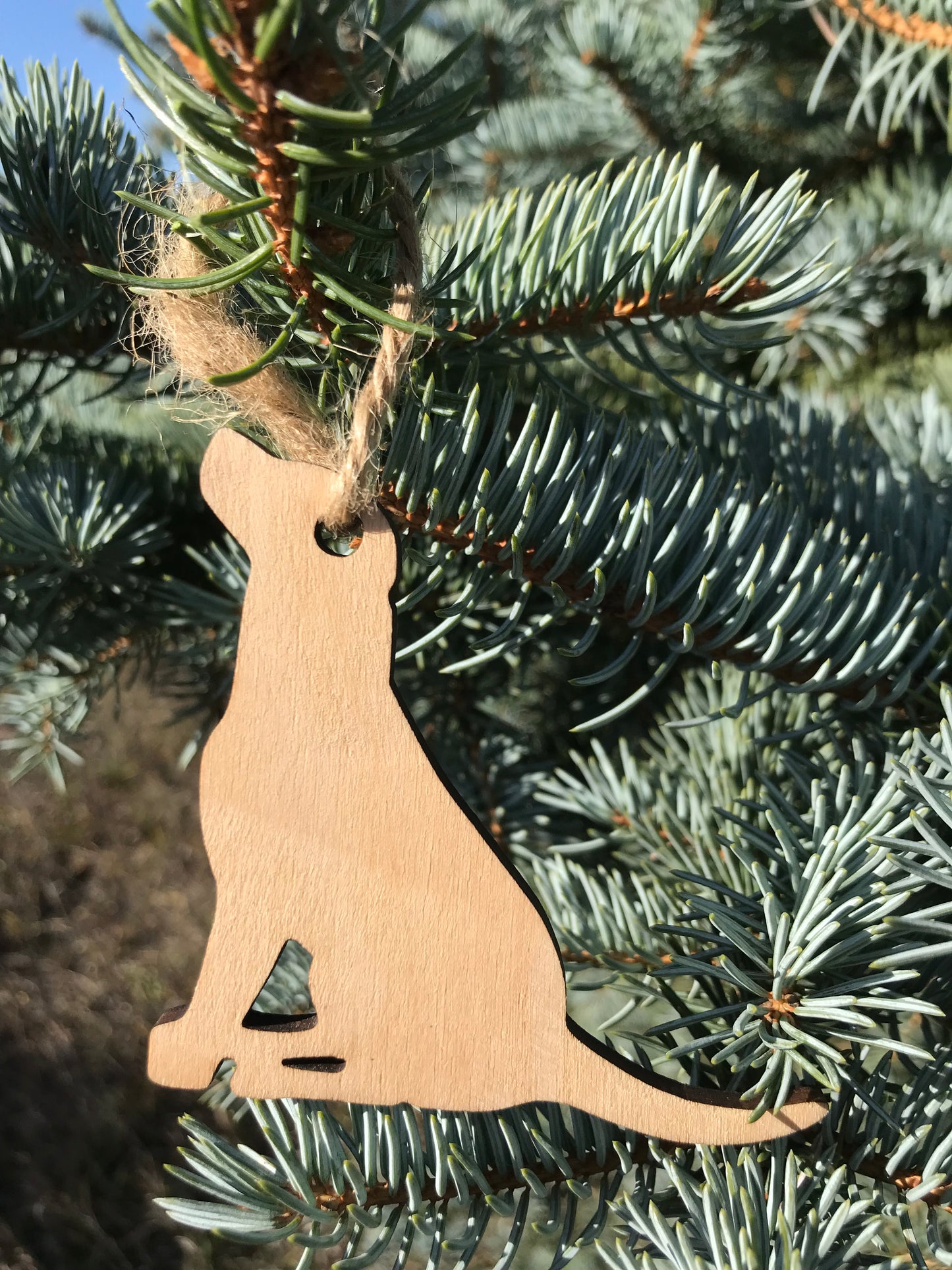 Sitting Dog Ornament