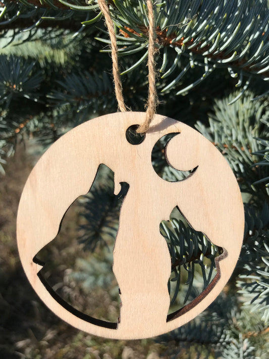 Howling Wolves Ornament