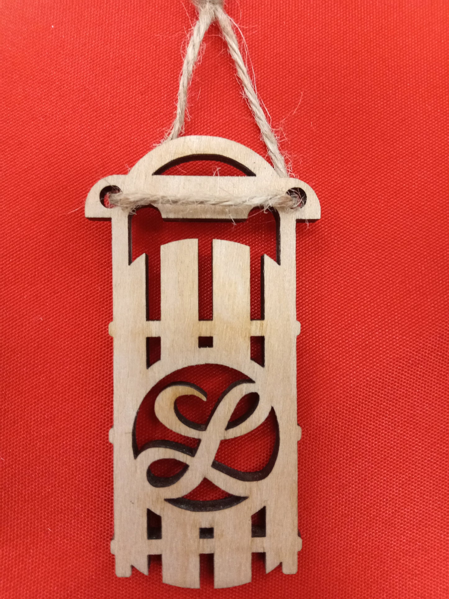 Toboggan with Initials Ornaments