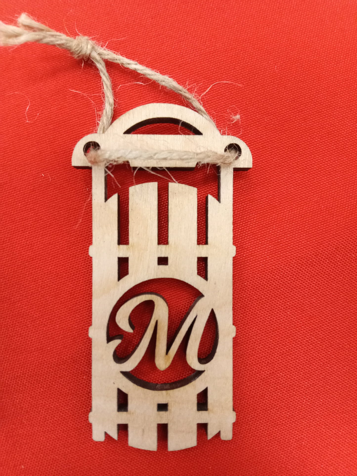 Toboggan with Initials Ornaments