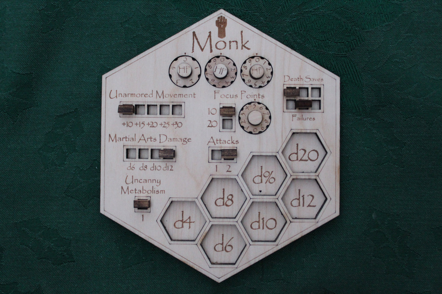 D&D Class Hex Tracker Boards - "Tiamat Trackers" 2024