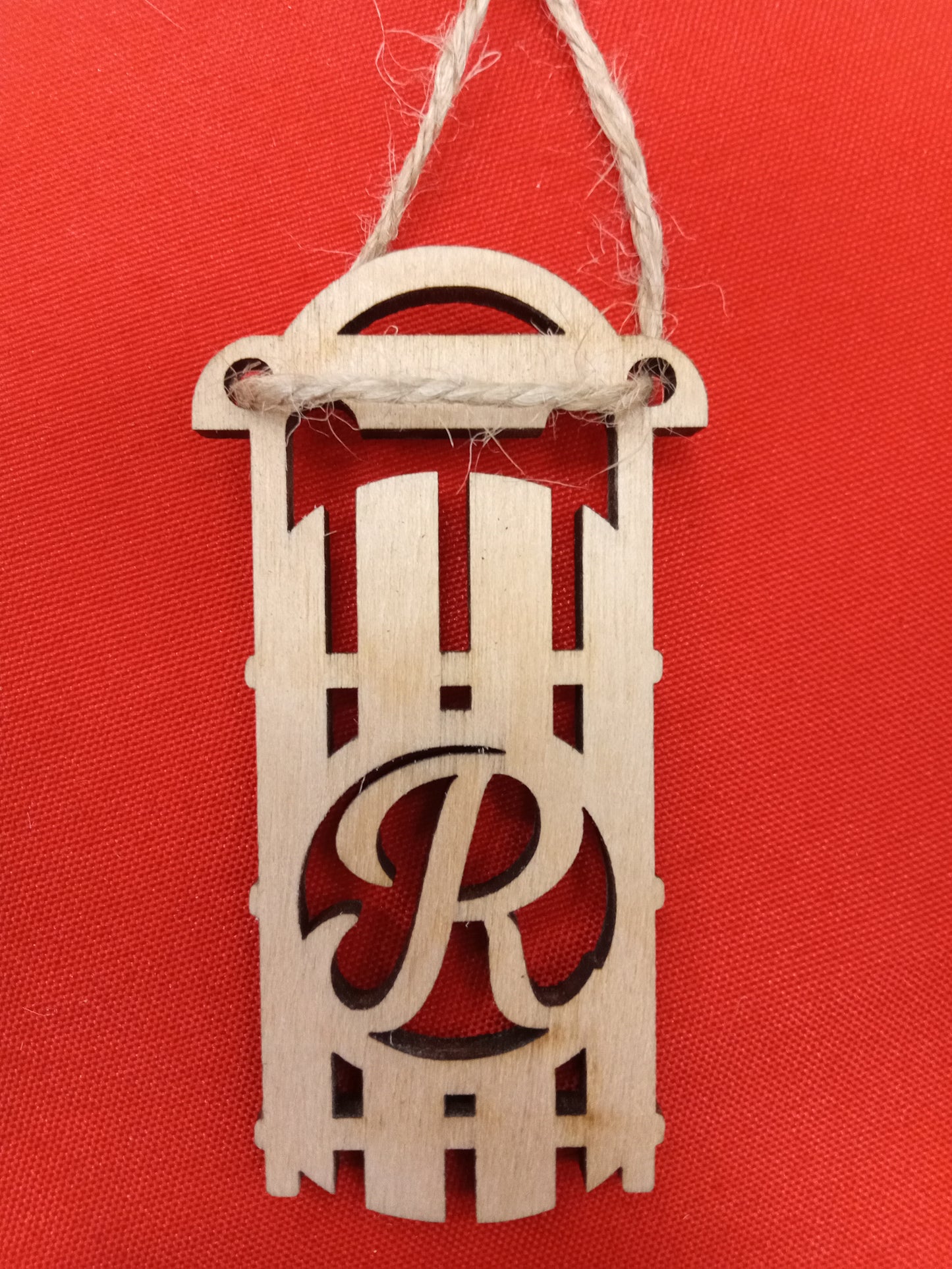 Toboggan with Initials Ornaments