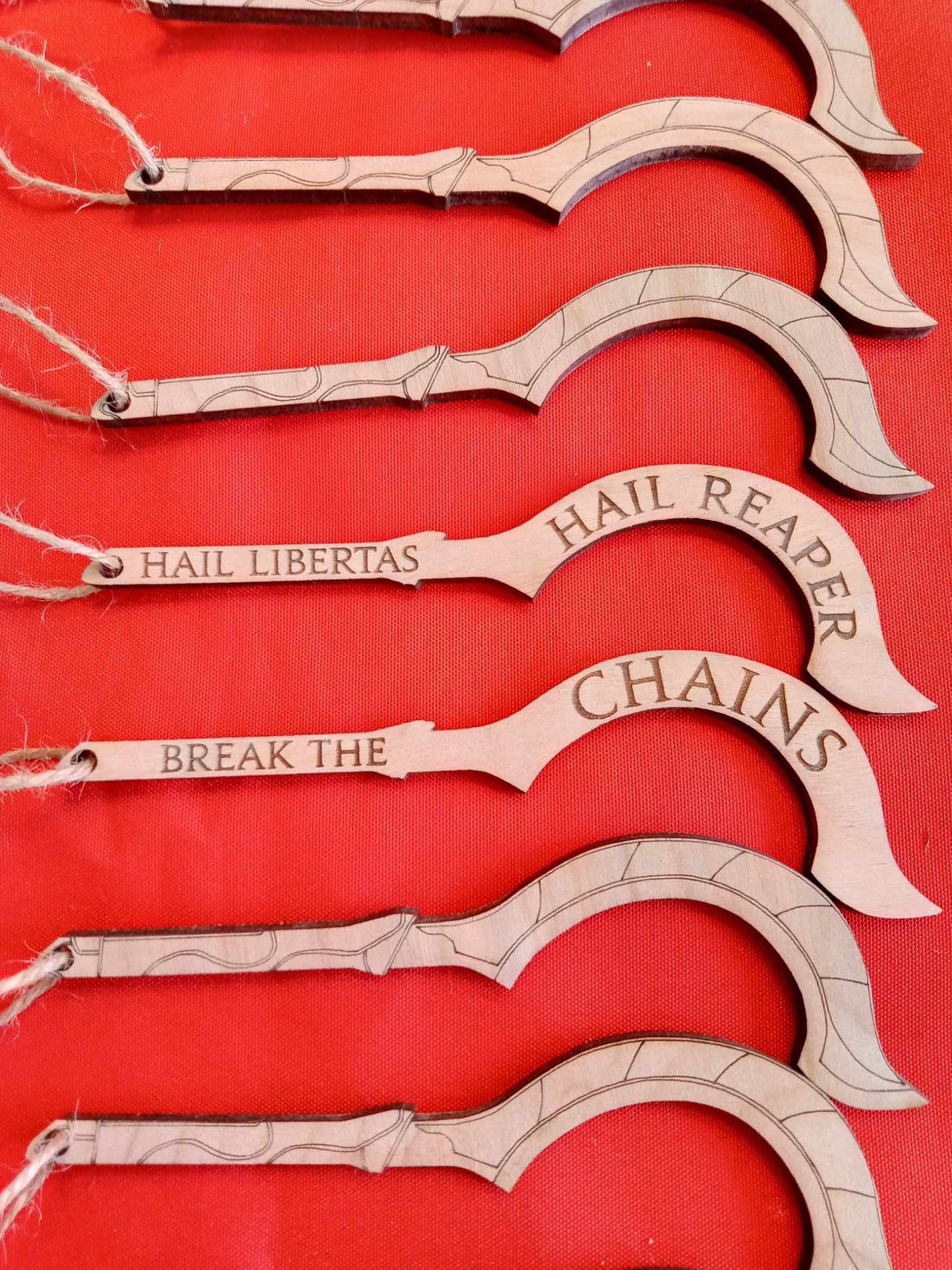 Red Rising slingBlade Razor Ornament