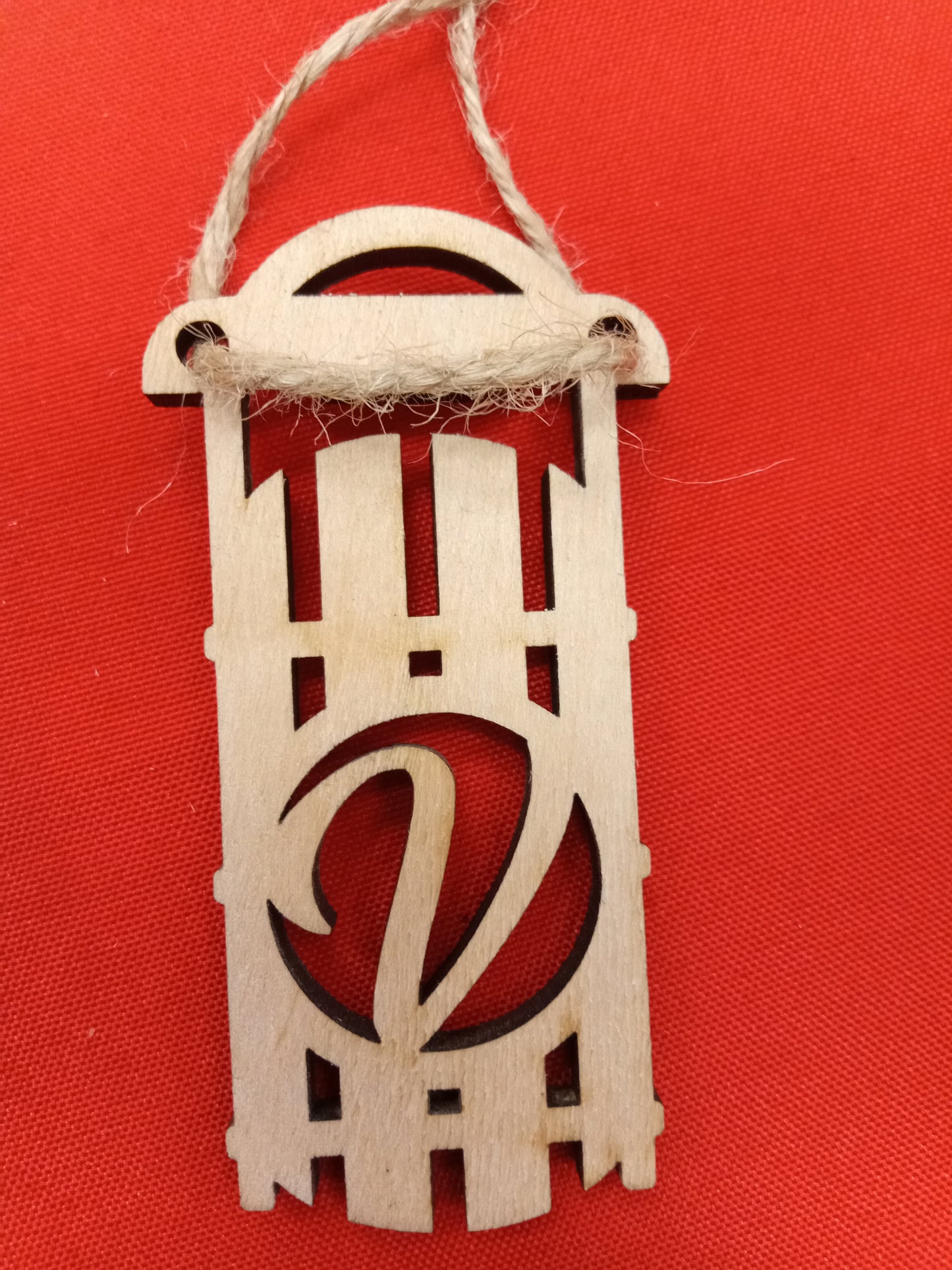 Toboggan with Initials Ornaments