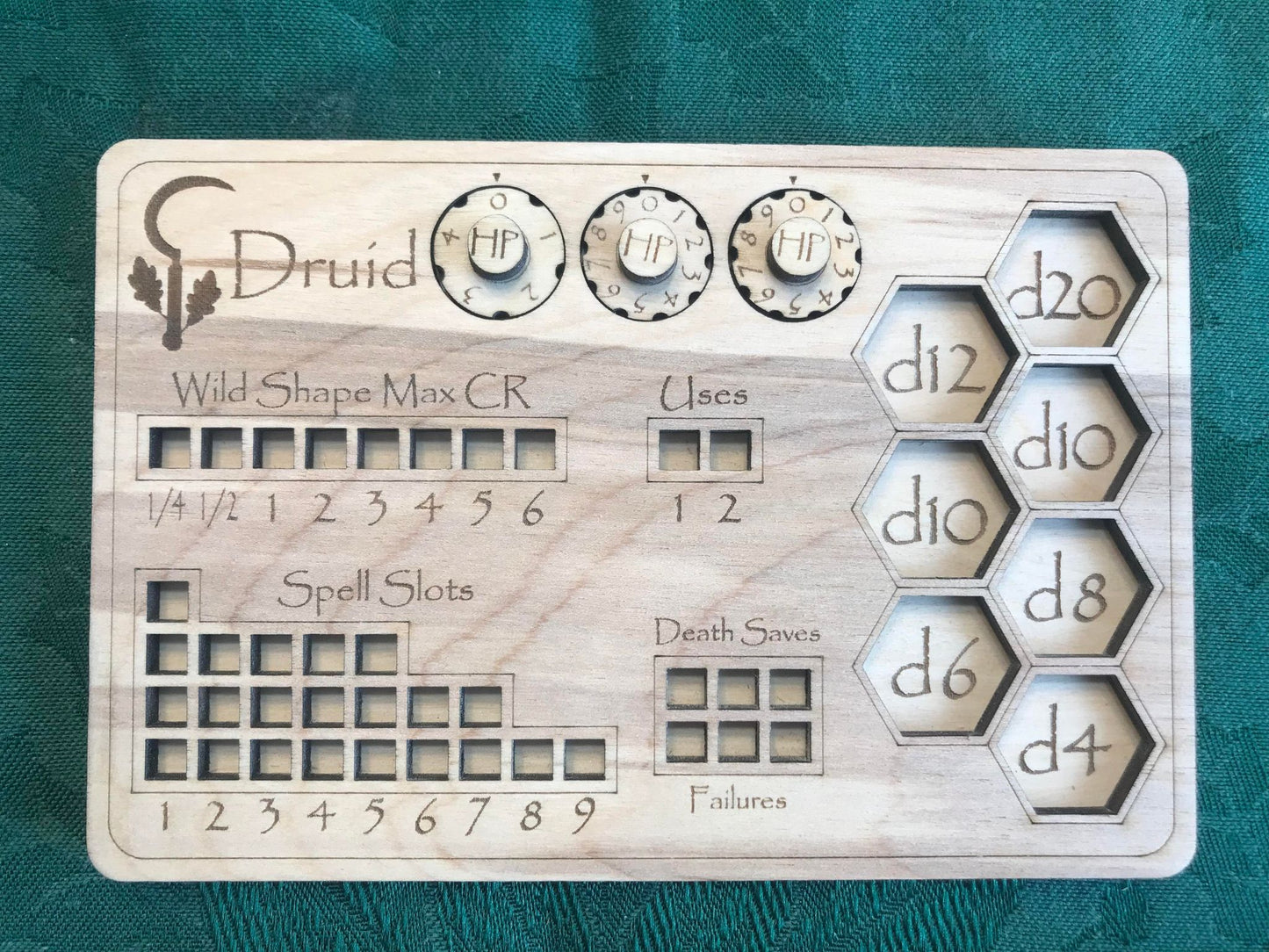 D&D Class Rectangular Tracker Boards - "Bahamut Boards"