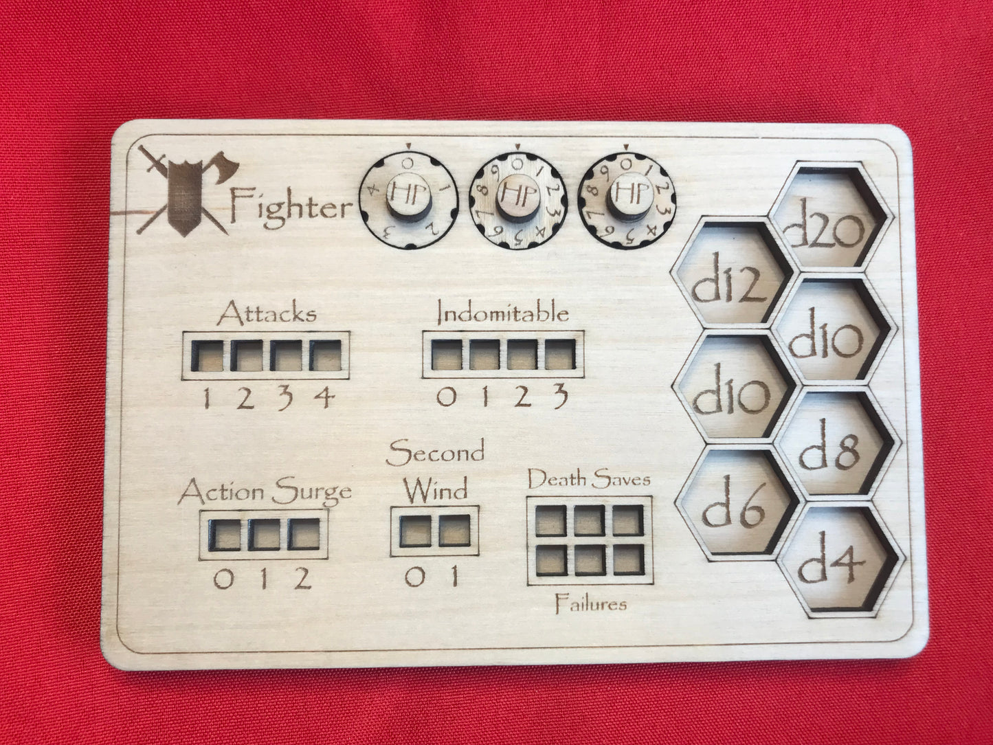 D&D Class Rectangular Tracker Boards - "Bahamut Boards"