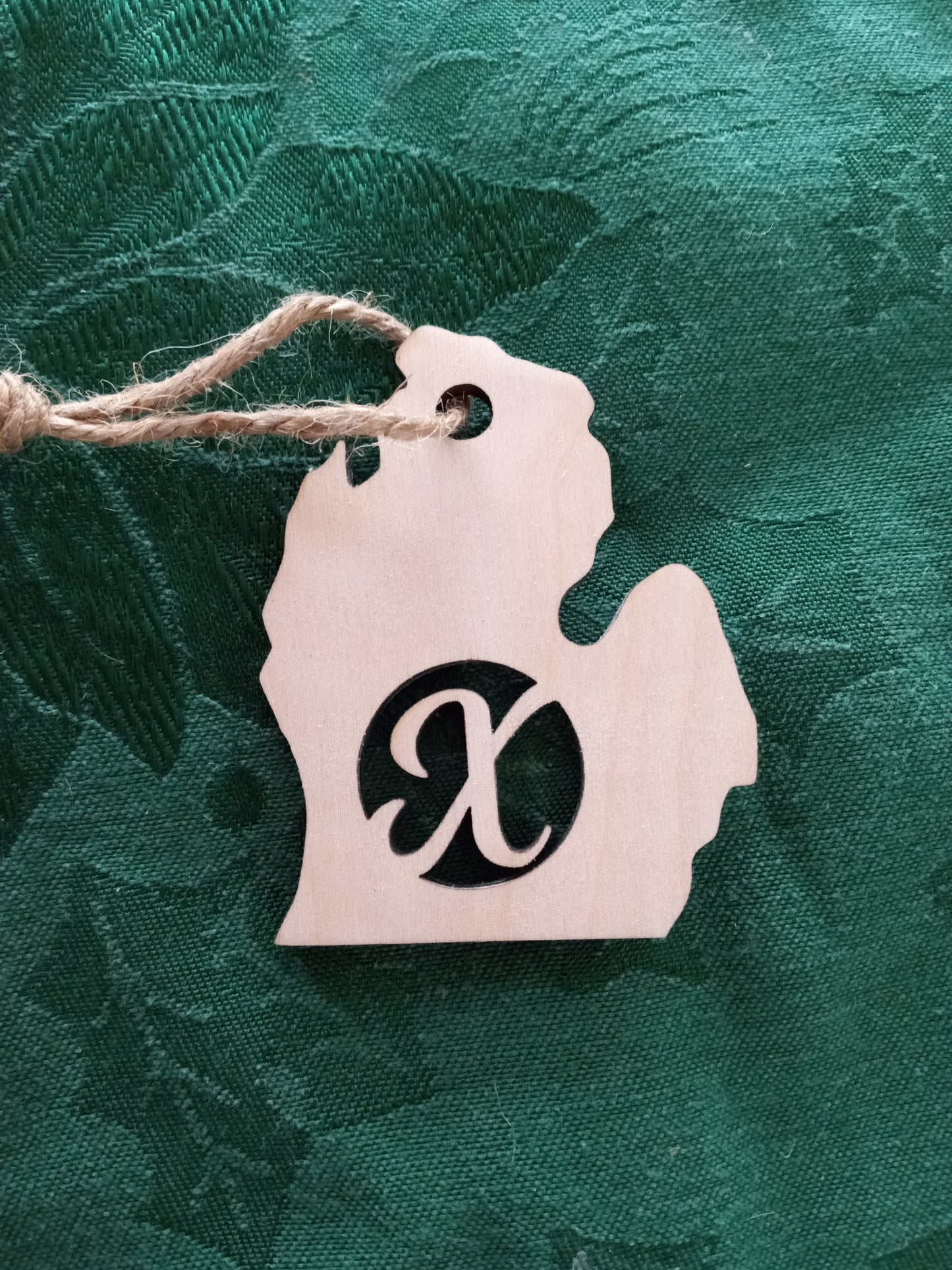 Michigan with Initials