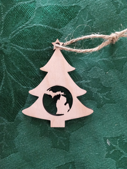 Christmas Tree Michigan Ornament