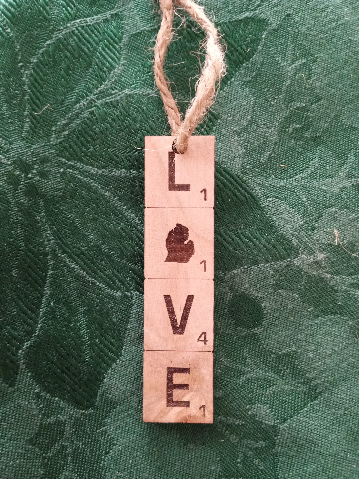 Scrabble Tile Ornament