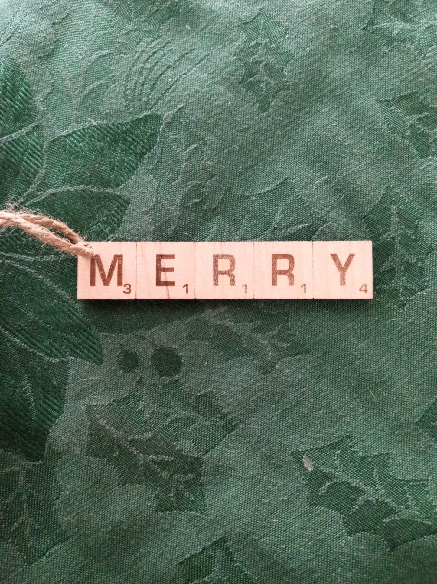 Scrabble Tile Ornament