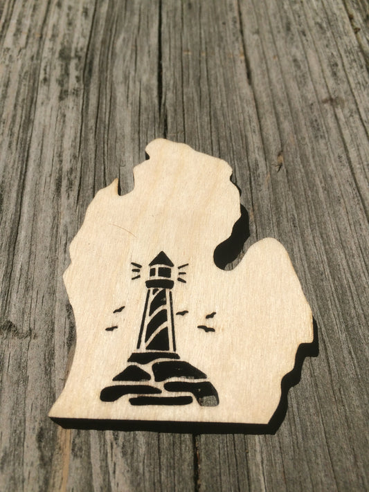 Lighthouse Michigan Magnet