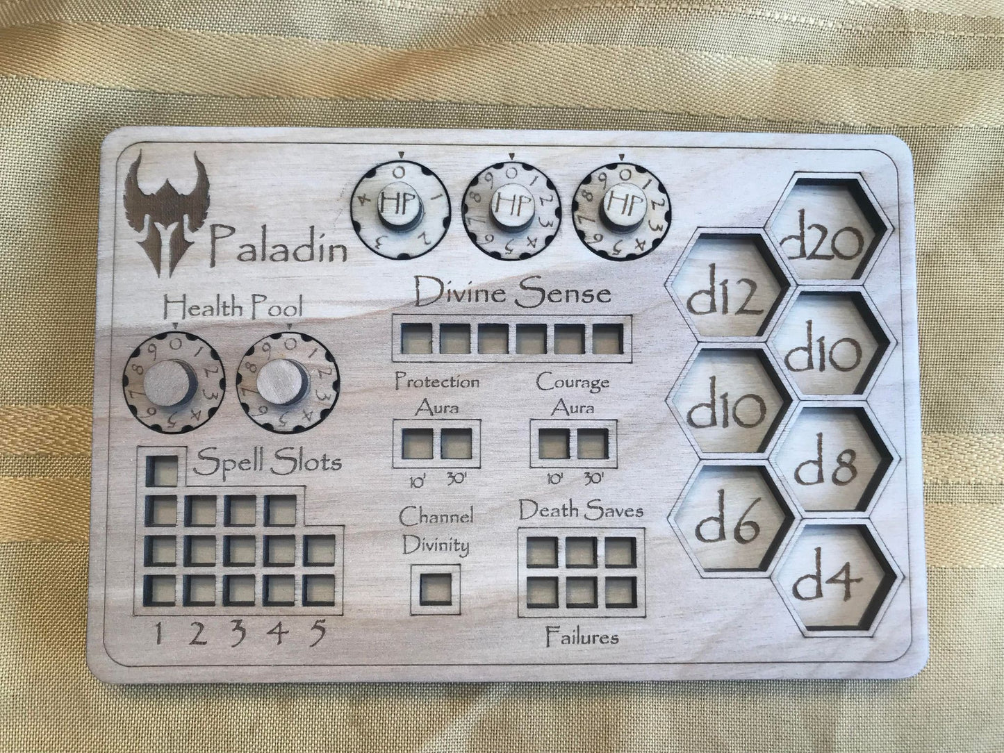 D&D Class Rectangular Tracker Boards - "Bahamut Boards"