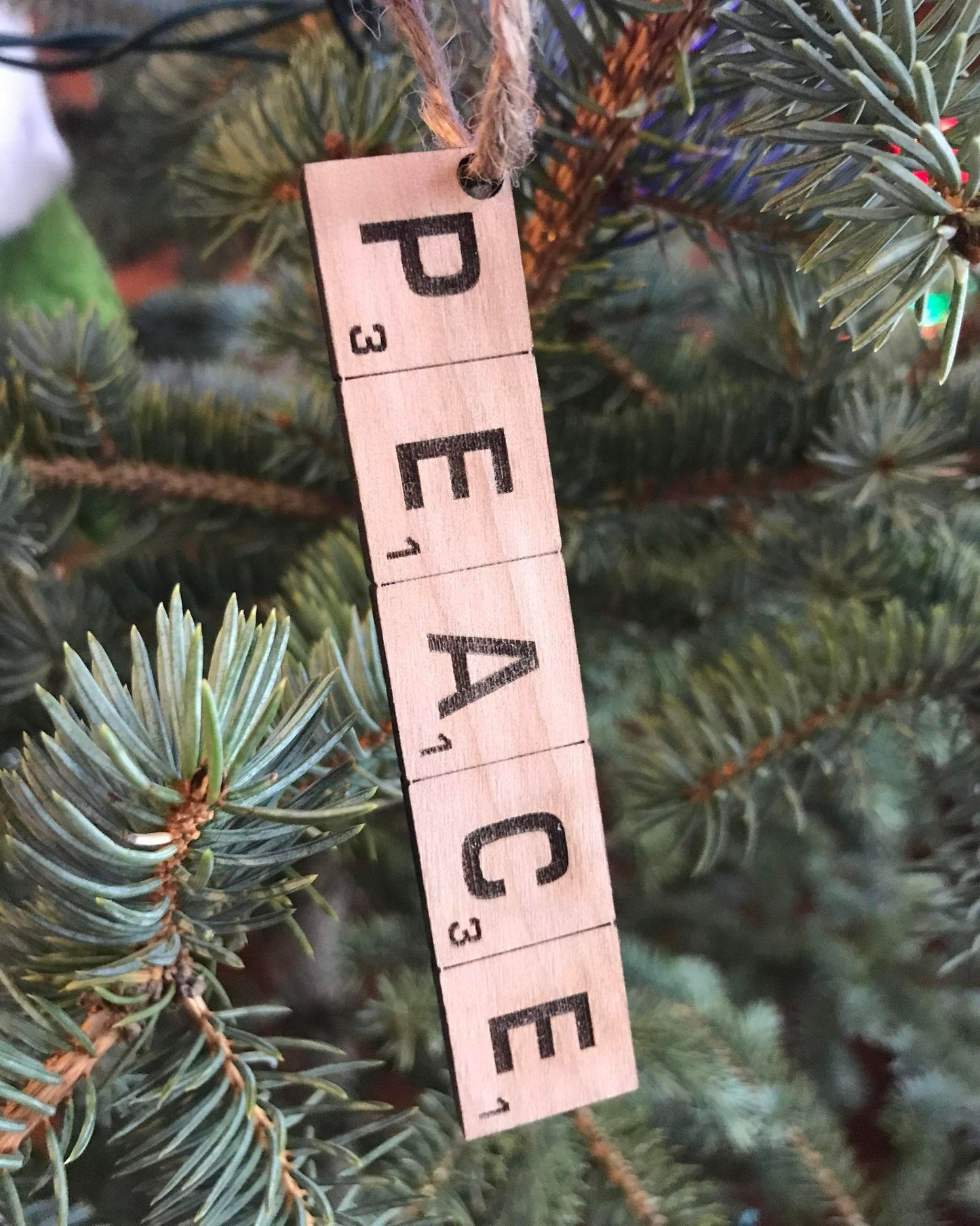 Scrabble Tile Ornament